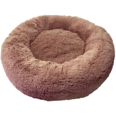 Лежак Зоогурман Пушистый сон для собак и кошек (45х45х14см) коричневый артикул 8139